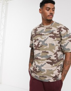 Футболка с камуфляжным принтом Topman-Мульти