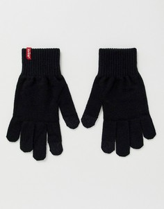 Черные перчатки для сенсорных гаджетов Levis-Черный Levis®