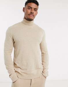 Светло-бежевая водолазка Topman-Светло-бежевый