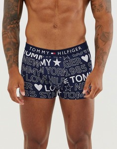 Темно-синие боксеры-брифы из хлопка со звездочками Tommy Hilfiger-Темно-синий