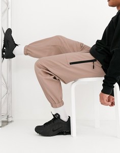 Суженные книзу розовые джоггеры ASOS DESIGN-Розовый
