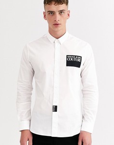 Белая приталенная рубашка Versace Jeans Couture-Белый