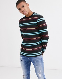 Лонгслив в полоску ASOS DESIGN-Мульти