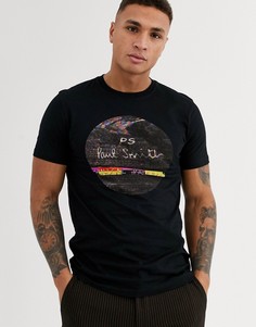 Черная футболка узкого кроя с логотипом PS Paul Smith-Черный