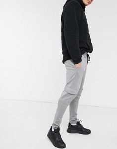 Джоггеры скинни с карманами в стиле милитари ASOS DESIGN-Серый