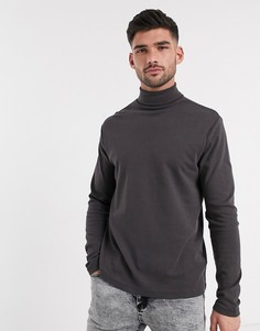 Темно-серая водолазка New Look-Серый