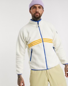 Куртка кремового цвета со сквозной молнией Adidas Snowboarding-Кремовый