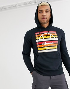 Черный худи свободного кроя ellesse Baschi