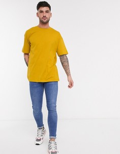 Свободная футболка горчичного цвета New Look-Желтый