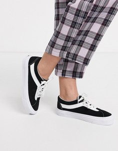 Черно-белые кеды Vans-Черный
