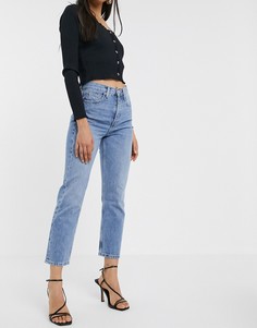 Выбеленные прямые джинсы Topshop Editor-Синий