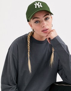 Кепка цвета хаки New Era NY 9Forty-Зеленый