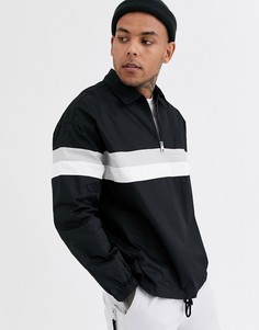 Черная куртка с молнией Bershka-Черный