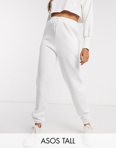 Свободные джоггеры ASOS DESIGN Tall-Белый