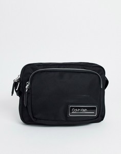 Черная сумка через плечо Calvin Klein-Черный