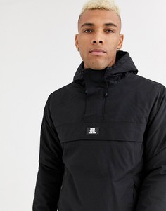 Черная куртка с флисовой подкладкой Bershka-Черный