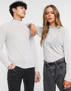 Сетчатый топ Reclaimed vintage unisex-Черный