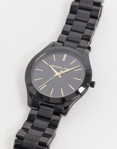 Черные наручные часы Michael Kors MK3221 Runway-Черный