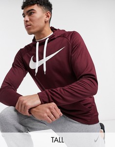 Худи бордового цвета Nike Training Tall-Красный