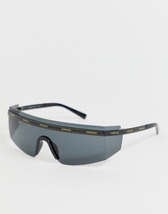 Солнцезащитные очки с козырьком Versace 0VE2208-Черный