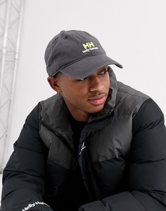 Серая кепка с неоновым логотипом Helly Hansen-Серый
