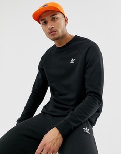 Черный свитшот с логотипом Adidas Originals Essentials DV1600