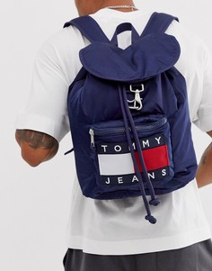 Темно-синий рюкзак с логотипом Tommy Jeans-Черный