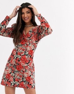 Платье мини с принтом Free People Kapowski-Мульти