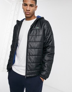 Куртка с капюшоном Lacoste-Черный