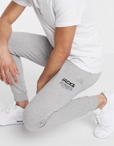 Джоггеры с кромкой манжетом Jack & Jones Core-Серый