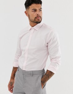 Приталенная поплиновая рубашка Harry Brown-Розовый