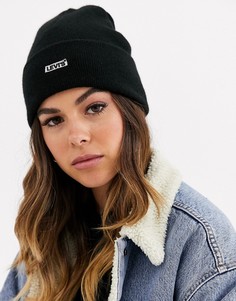 Шапка-бини с логотипом металлик Levis-Черный Levis®