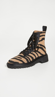 Loeffler Randall Brady Stretch Knit Combat Boots