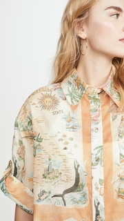Zimmermann Kirra Button Up Top
