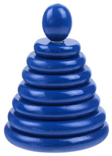 Игрушка "Пирамидка", синяя, 13 см RNToys