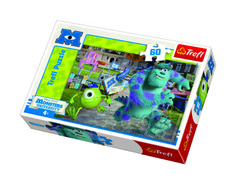 Пазл Университет монстров - Майк и Салли, 60 деталей Trefl