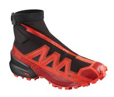 Ботинки мужские Salomon Snowspike CS WP, black/racing red/red dahlia, 9 UK