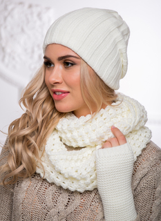 Шапка женская Siberika 1041/2 белая 54-56