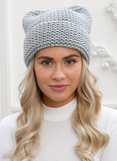 Шапка женская Siberika 1026/37 серая 54-56