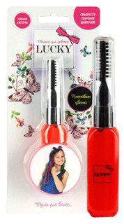 Тушь для волос Lucky неоновые цвета Т11935 Красный, на блистере