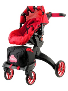 Коляска-трансформер для кукол 12 в 1 Buggy Boom Aurora Красная