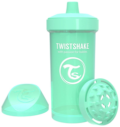 Поильник Twistshake "Kid Cup", цвет: пастельный зелёный (Pastel Green), 360 мл