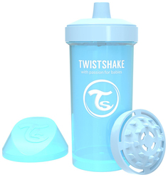 Поильник Twistshake "Kid Cup", цвет: пастельный синий (Pastel Blue), 360 мл