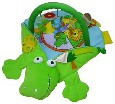 BIBA TOYS Развивающий коврик-трансформер КРОКОДИЛ 4 в 1 86x56x47 см JF433