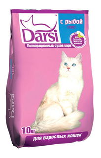 Сухой корм для кошек Darsi, рыба, 10кг