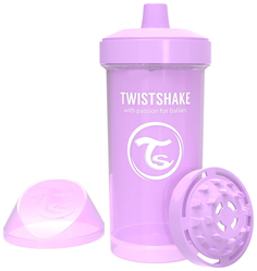 Поильник Twistshake "Kid Cup", цвет: пастельный фиолетовый (Pastel Purple), 360 мл