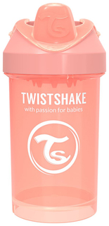 Поильник Twistshake "Crawler Cup", цвет: пастельный персиковый (Pastel Peach), 300 мл