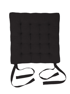 Подушка на стул стеганная шоколад 42х42х4см IQ Dekor 17113307