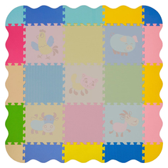 Набор бортиков-бордюров для ковриков-пазлов Funkids серии NT (расцветка OM), 16 частей