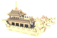 Сборная деревянная модель "Лодка Дракона" 80125 Wooden Toys